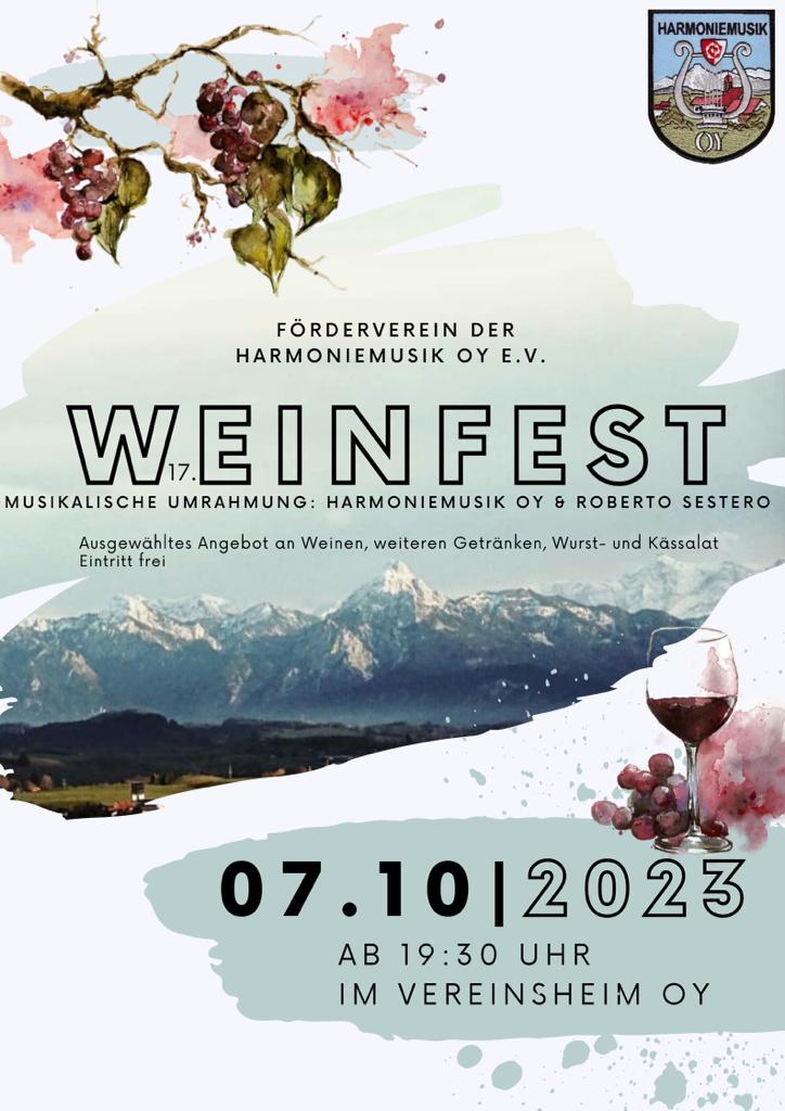 Plakat Weinfest 2023