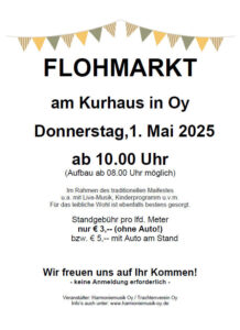 Mehr über den Artikel erfahren Flohmarkt 2025