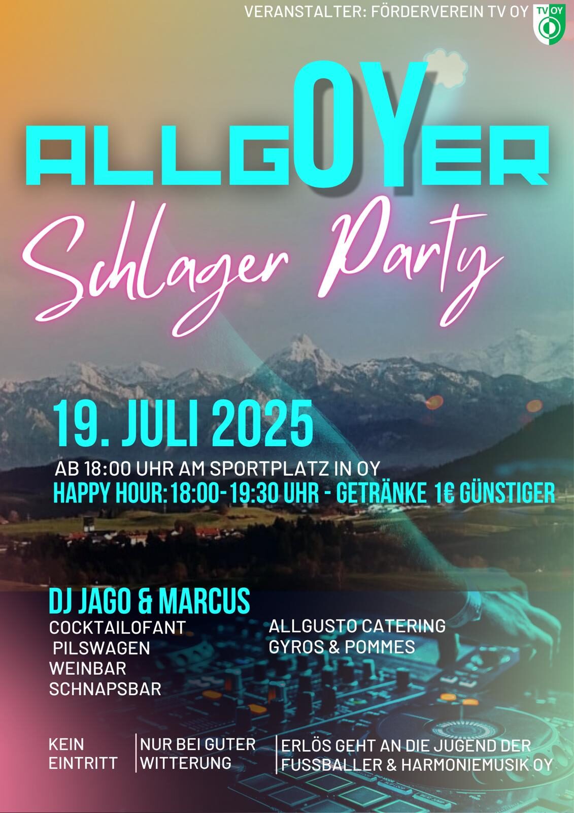 Plakat Schlagerparty 2025