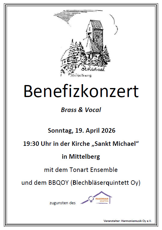 Du betrachtest gerade Benefizkonzert Brass & Vocal