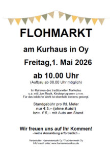 Mehr über den Artikel erfahren Flohmarkt 2026